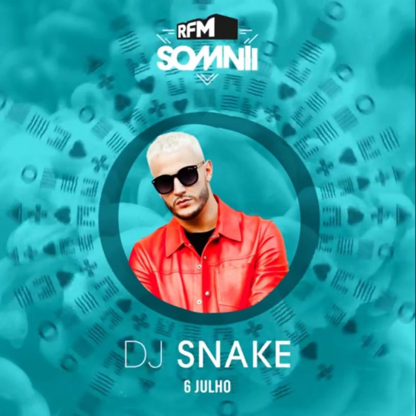 Dj Snake confirmado para el RFM Somnii 2019