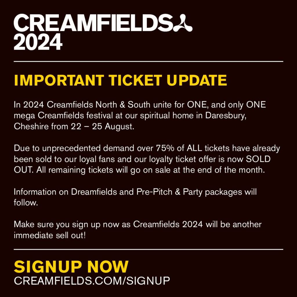 Creamfields South North